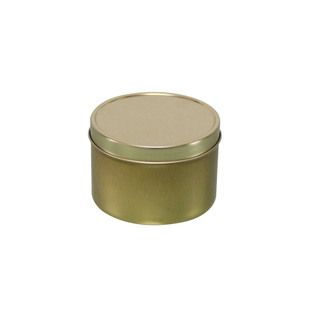 长期供应 金属包装容器蜡烛罐 圆形 金色 拉伸 可贴标 厂家定制